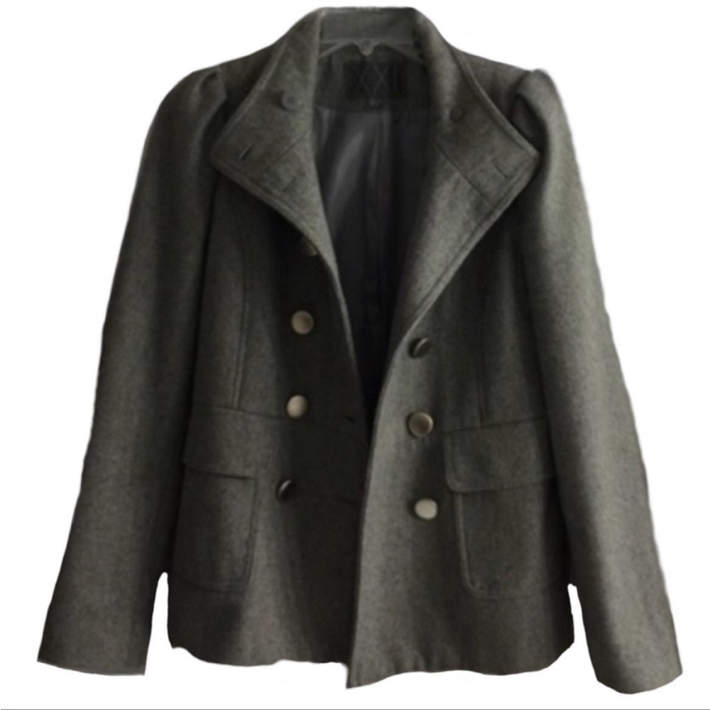 Forever 21 gray Coat - Picture 3 of 5